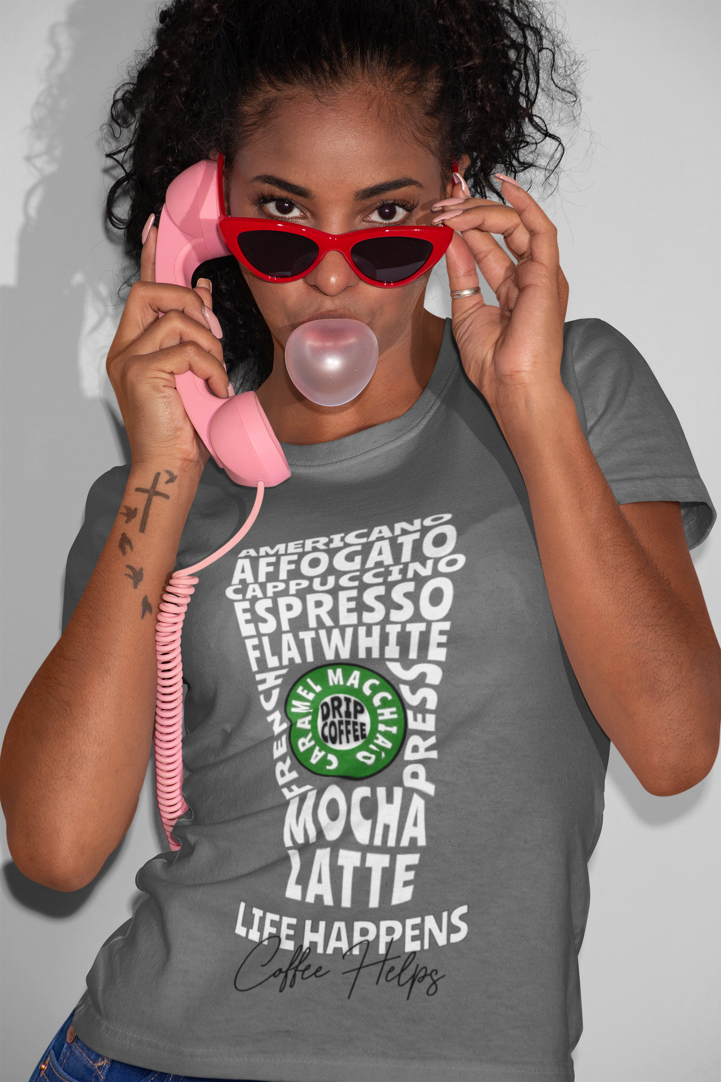 t-shirt-mockup-of-an-cool-woman-blowing-bubble-gum-21897a